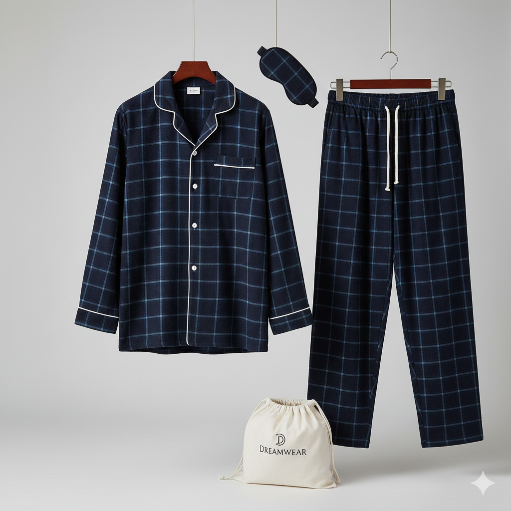 Men's Plaid Pajama Set