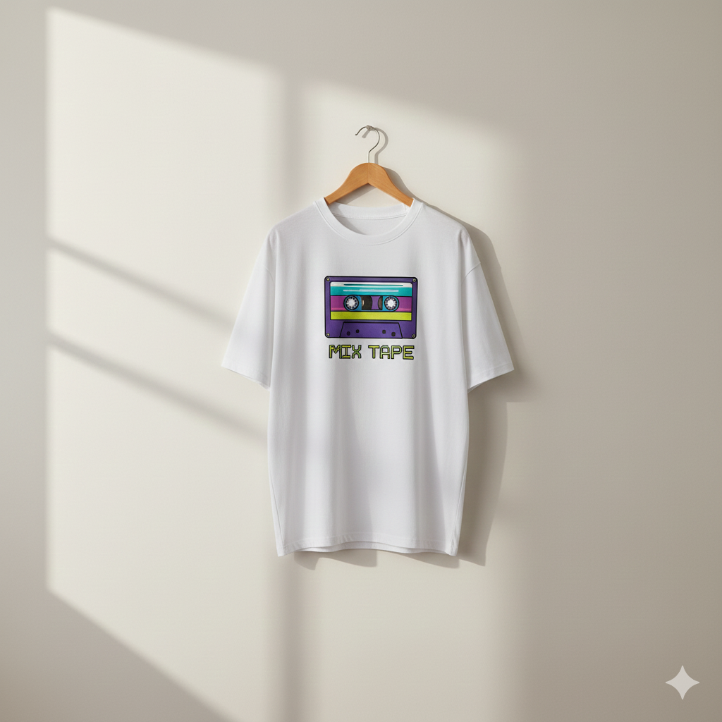 Retro Mix Tape Graphic T-shirt