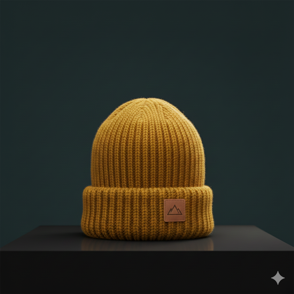 Mustard Knit Beanie
