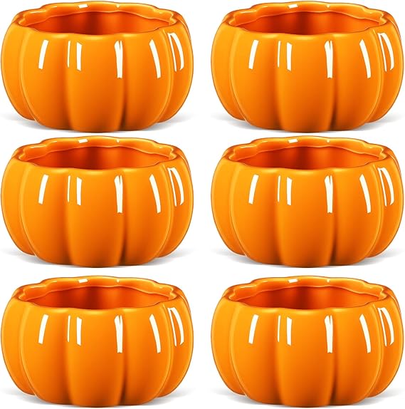 Ceramic Pumpkin Shaped Bowls