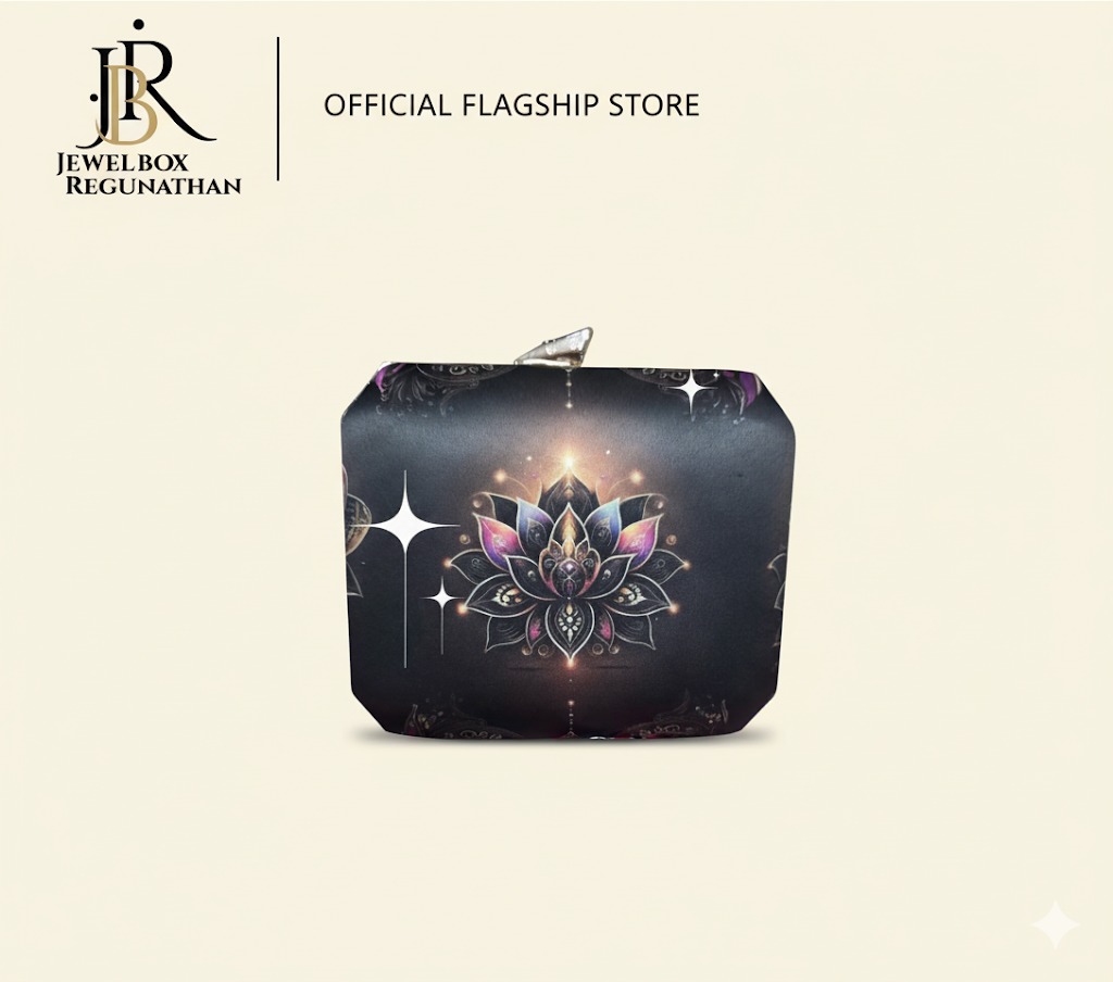 Mandala Lotus Clutch Bag