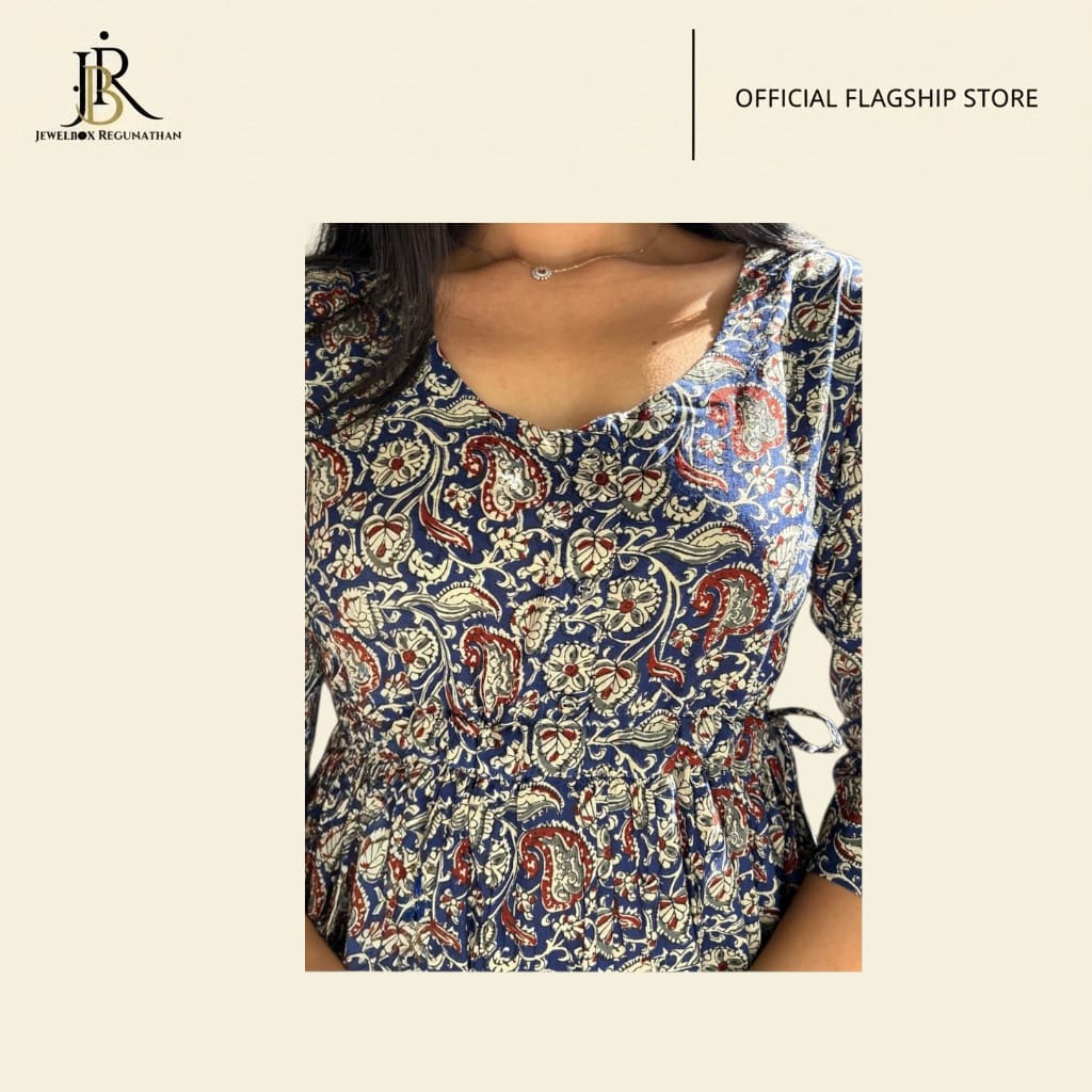 Bohemian Floral Print A-Line Dress