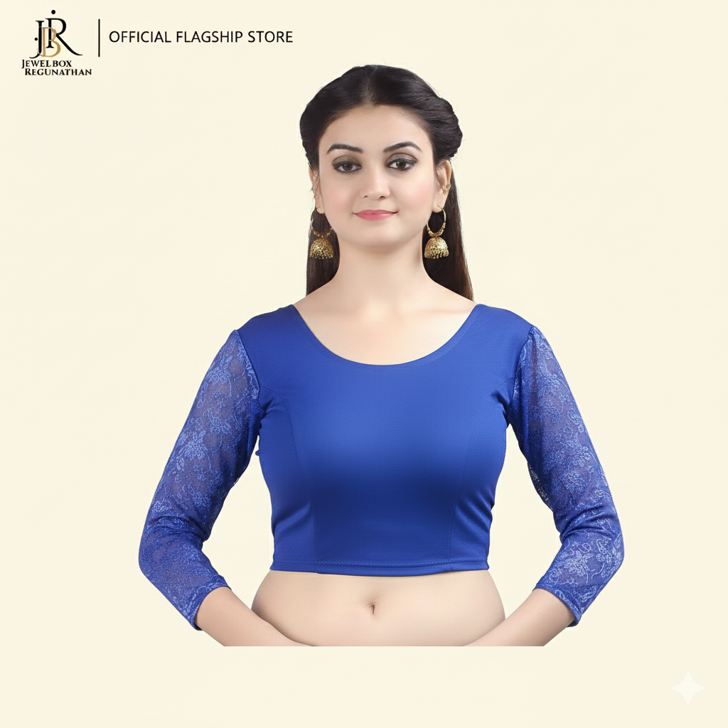 Women's Stretchable Readymade Indian Ethnic Saree Blouse Crop Top