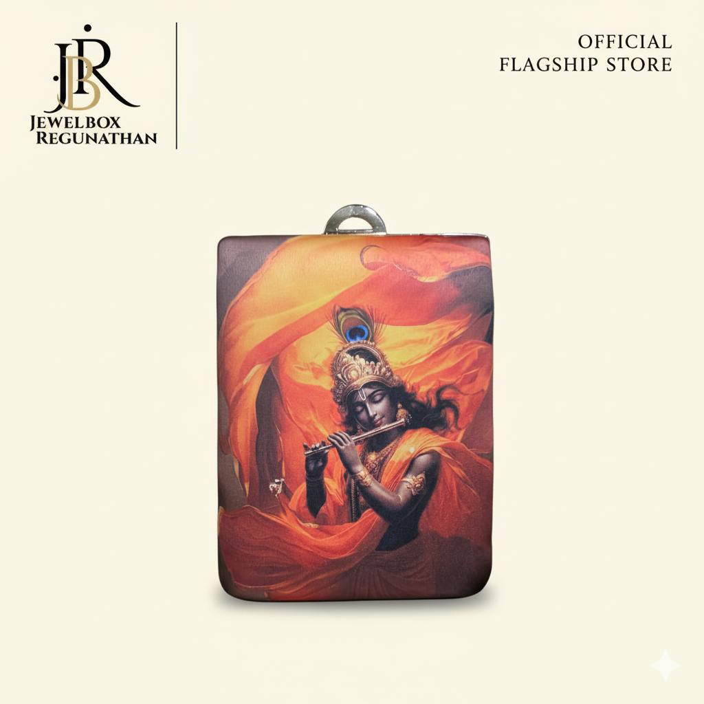 Krishna-Themed Decorative Clutch bag