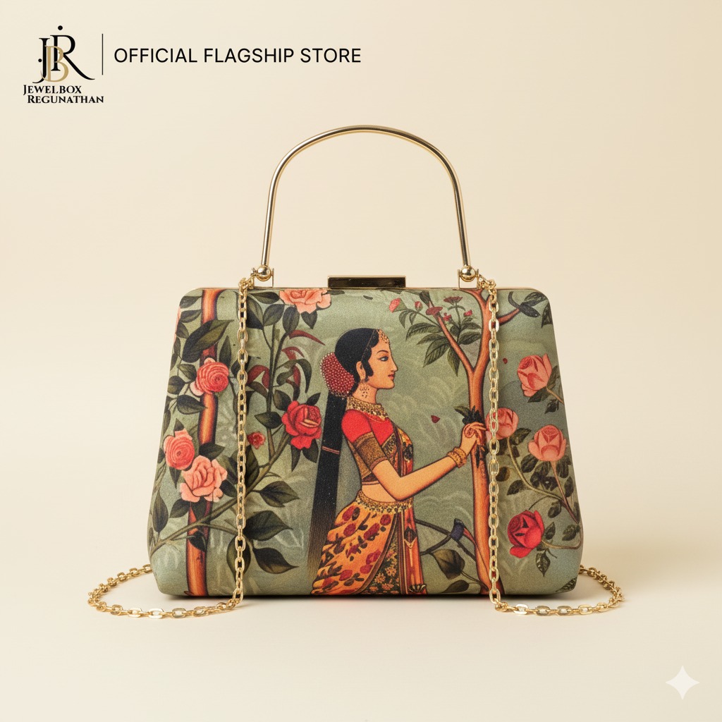 Hand-painted Regal Clutch