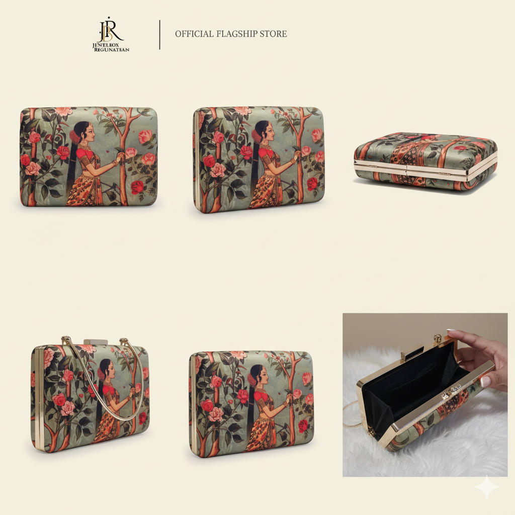 Hand-painted Regal Clutch