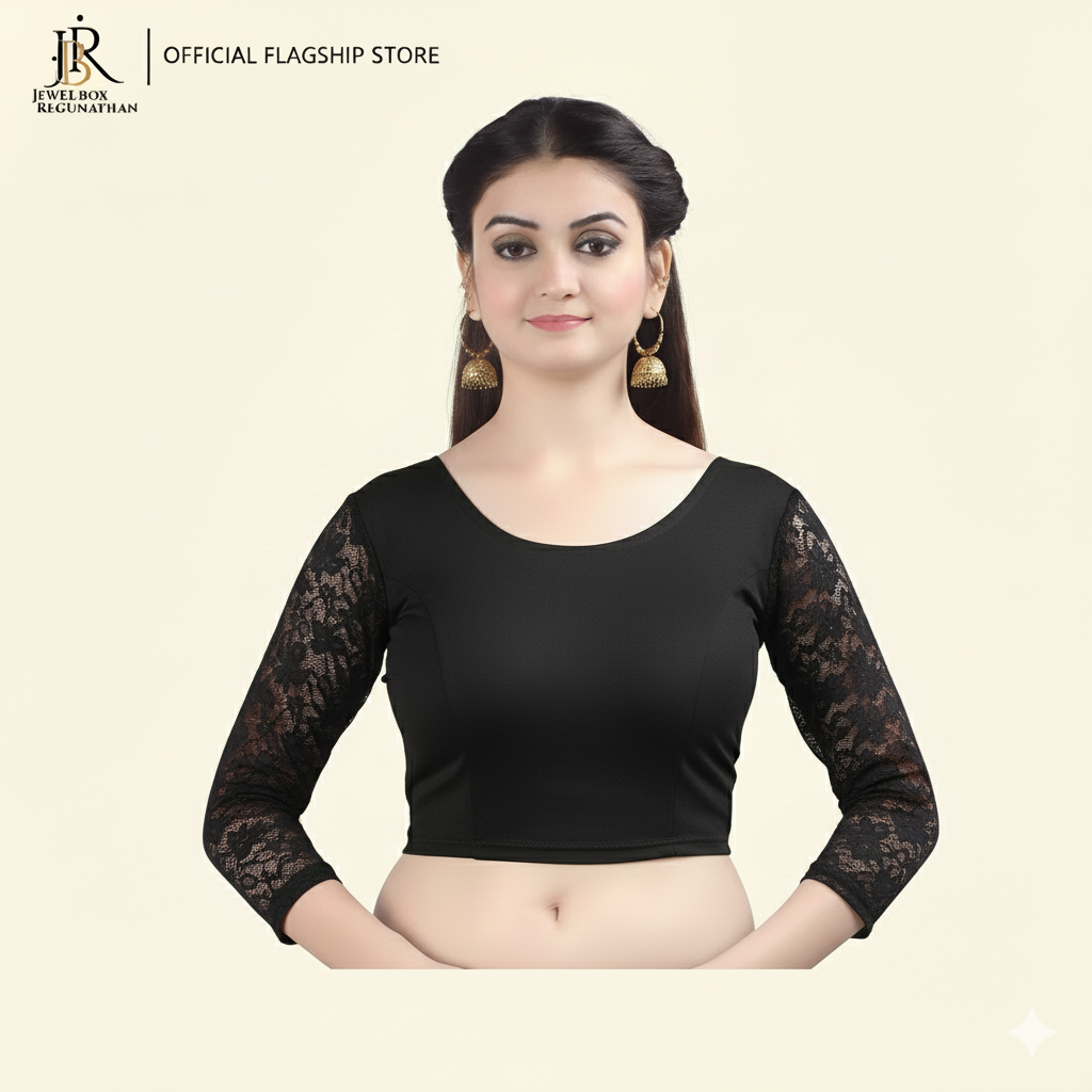 Women's Stretchable Readymade Indian Ethnic Saree Blouse Crop Top