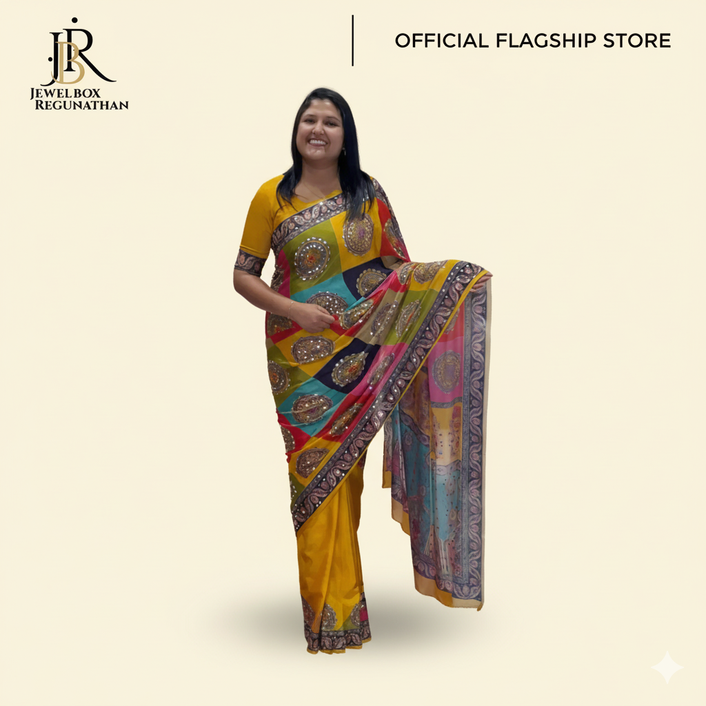 Shimmer & Shine Kaveeri Mirror Saree