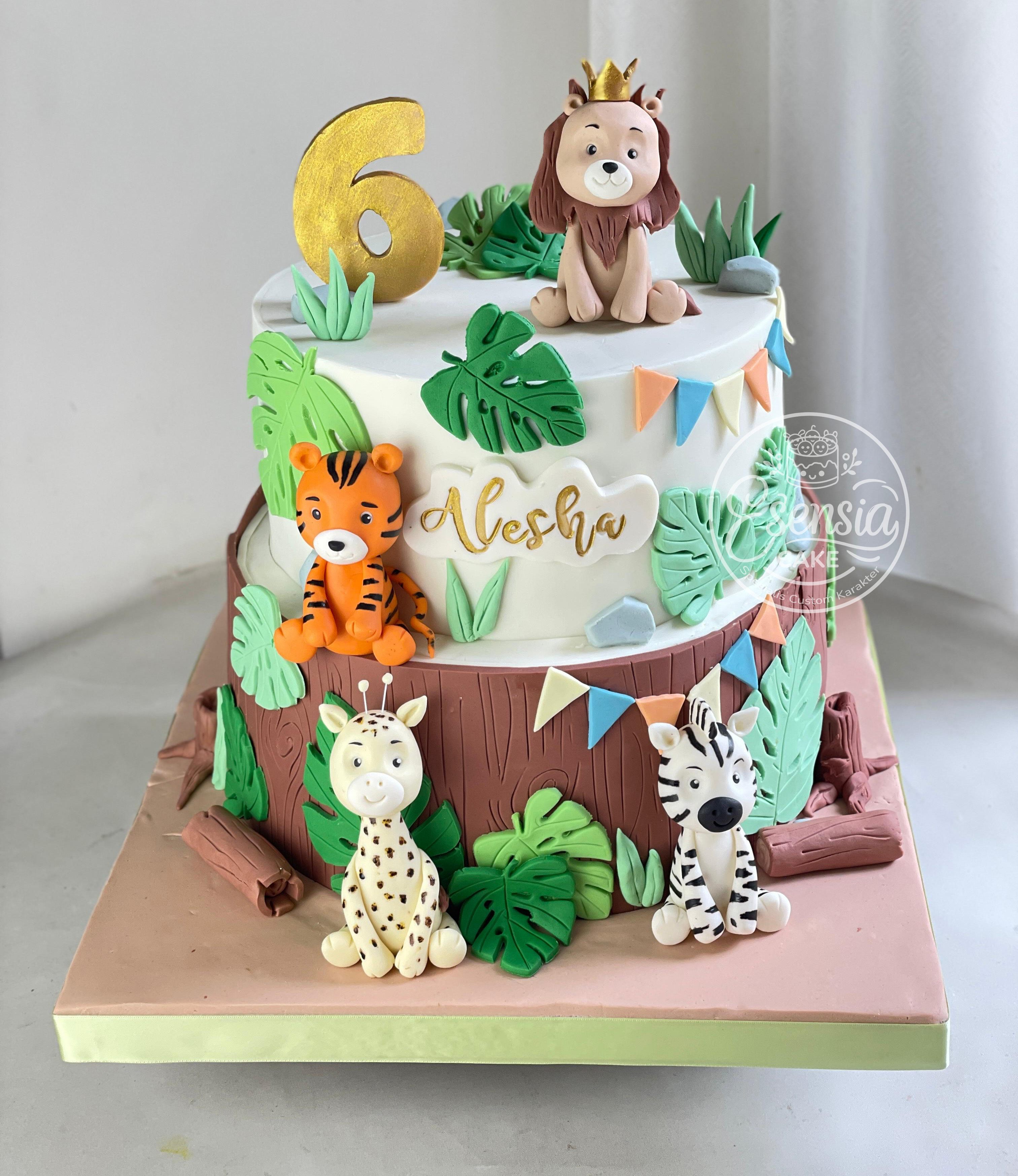 Animal Cake 2 tier 