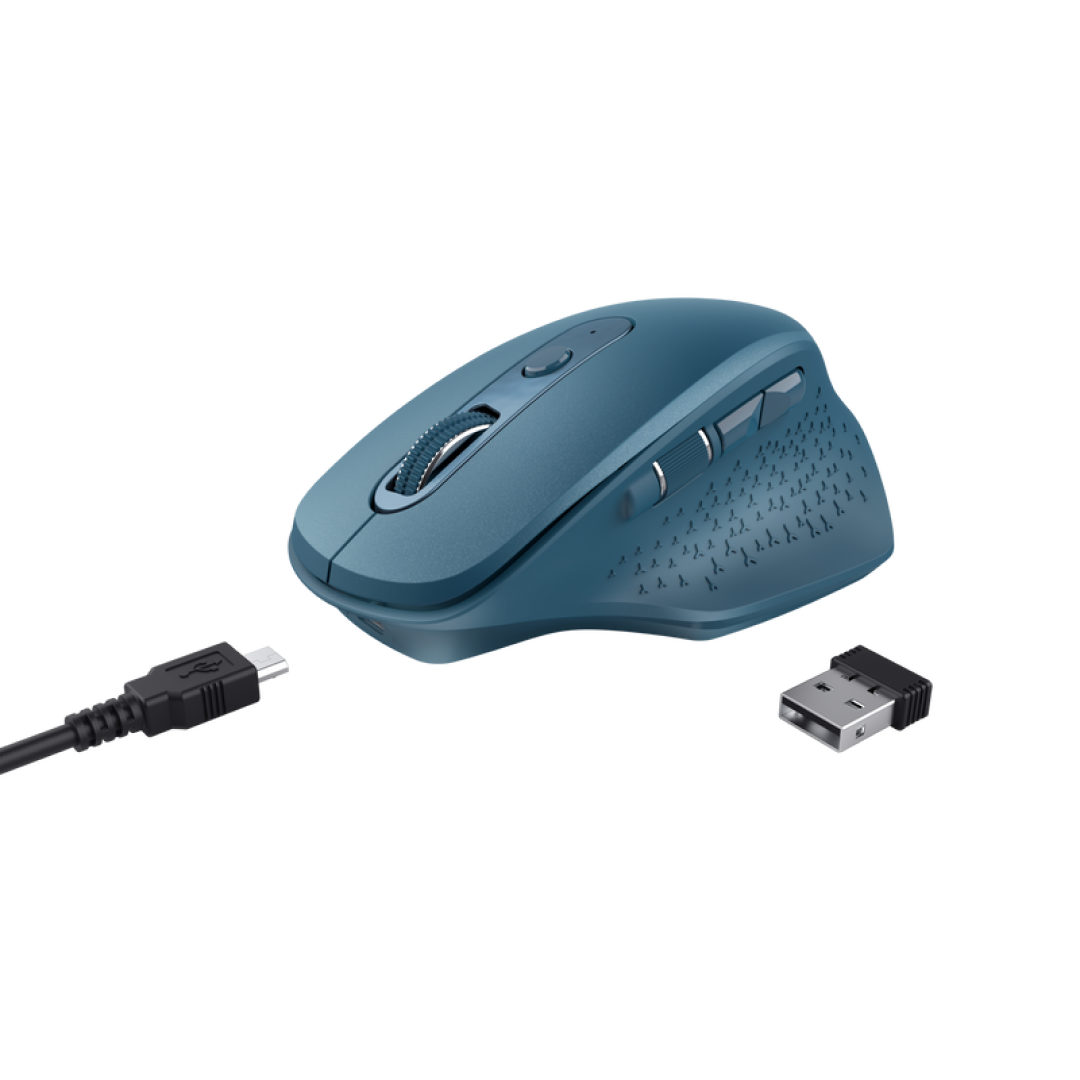 Mouse inalámbrico recargable OZAA | Trust