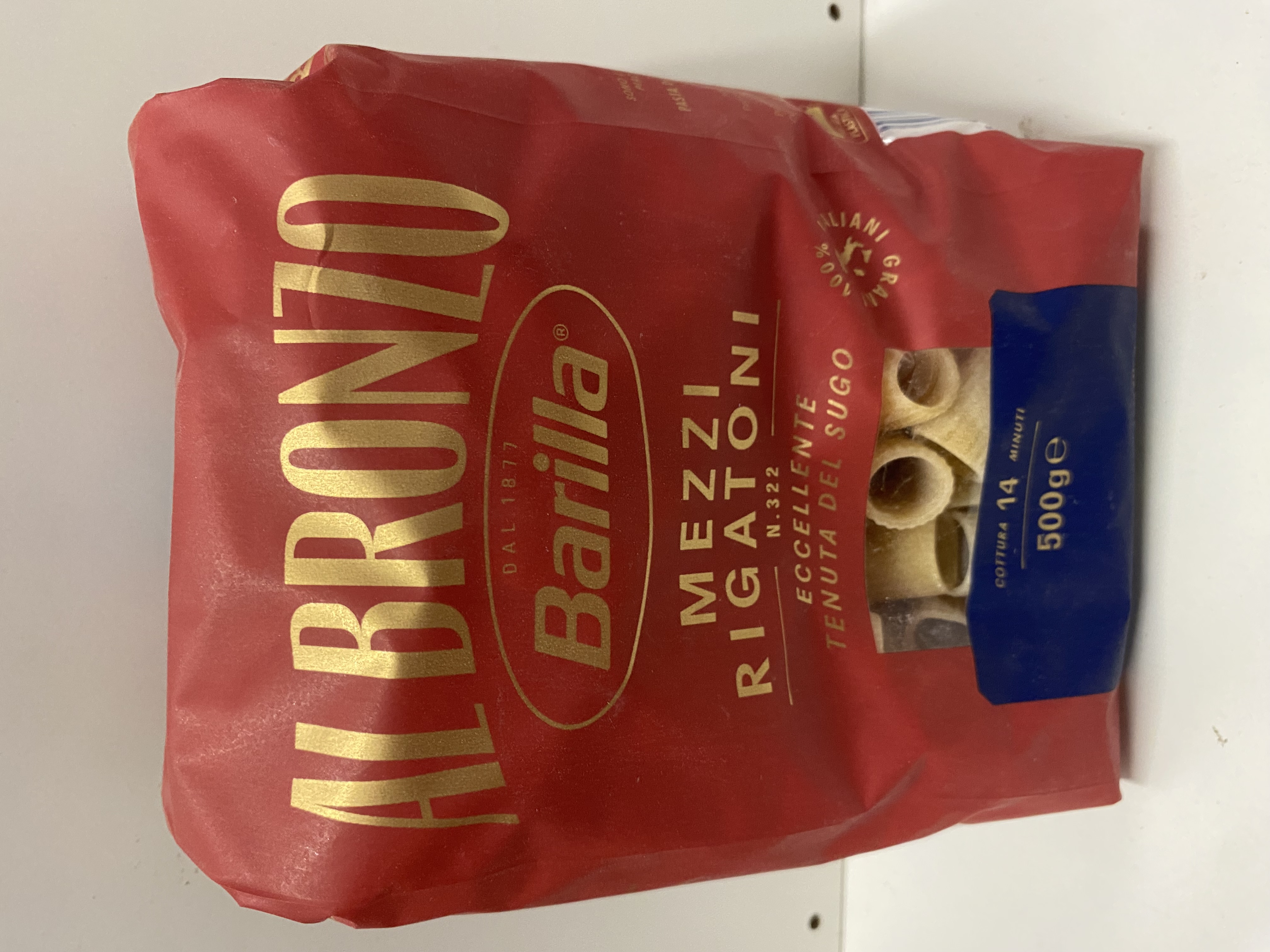 Barilla Al Bronzo Mezzi Rigatoni