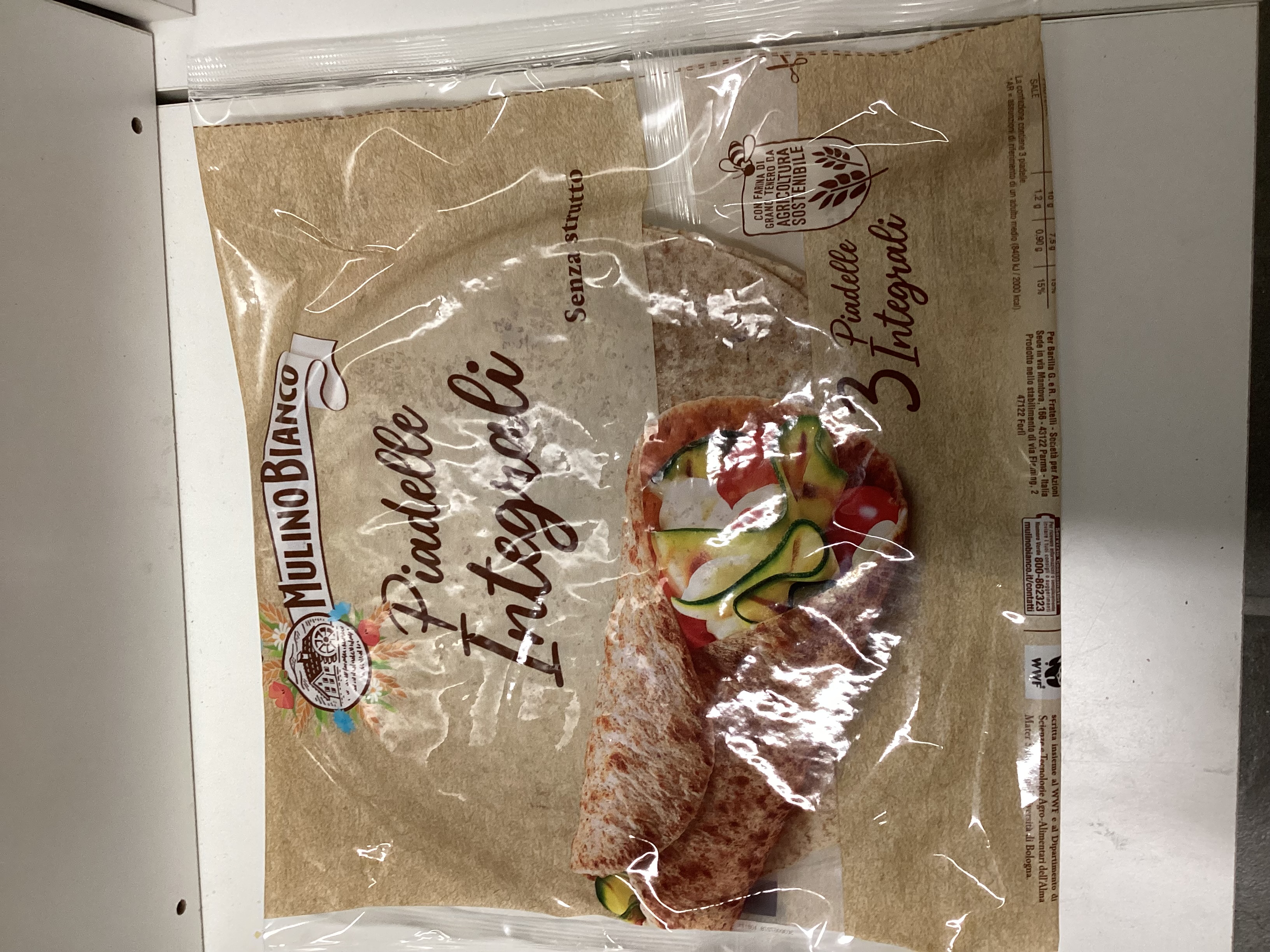 Pane Piadelle Integrali Mulino Bianco