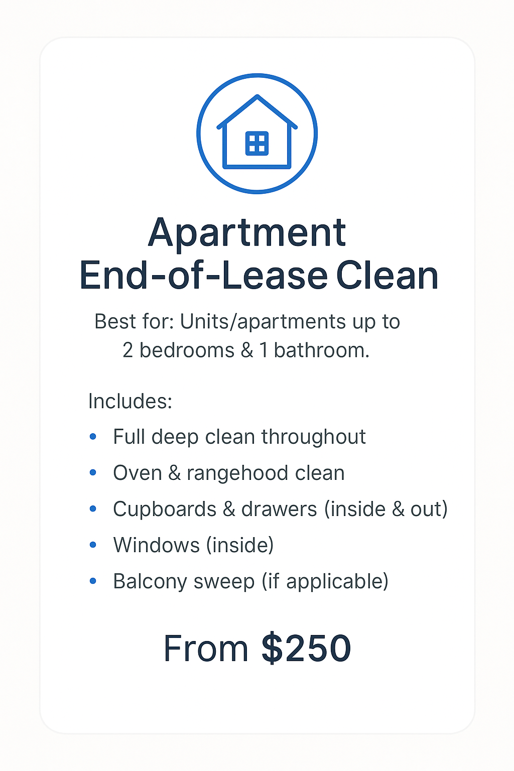 Apartment End-of-Lease Clean