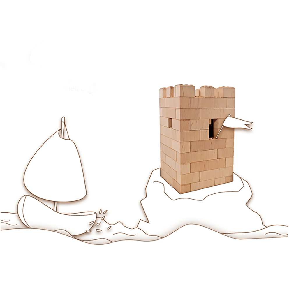 Holzbausteinsatz Burgwarte Rabenstein