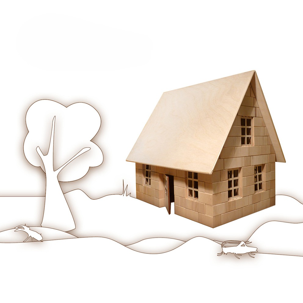 Holzbausteinsatz Lindenhaus