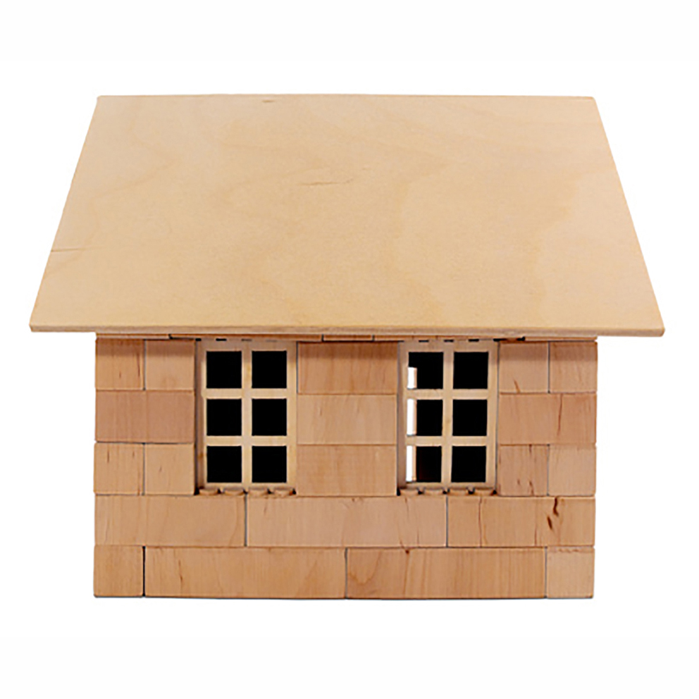 Holzbausteinsatz Schuppen