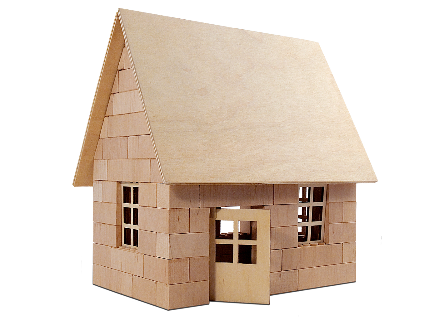 Holzbausteinsatz Gartenhaus