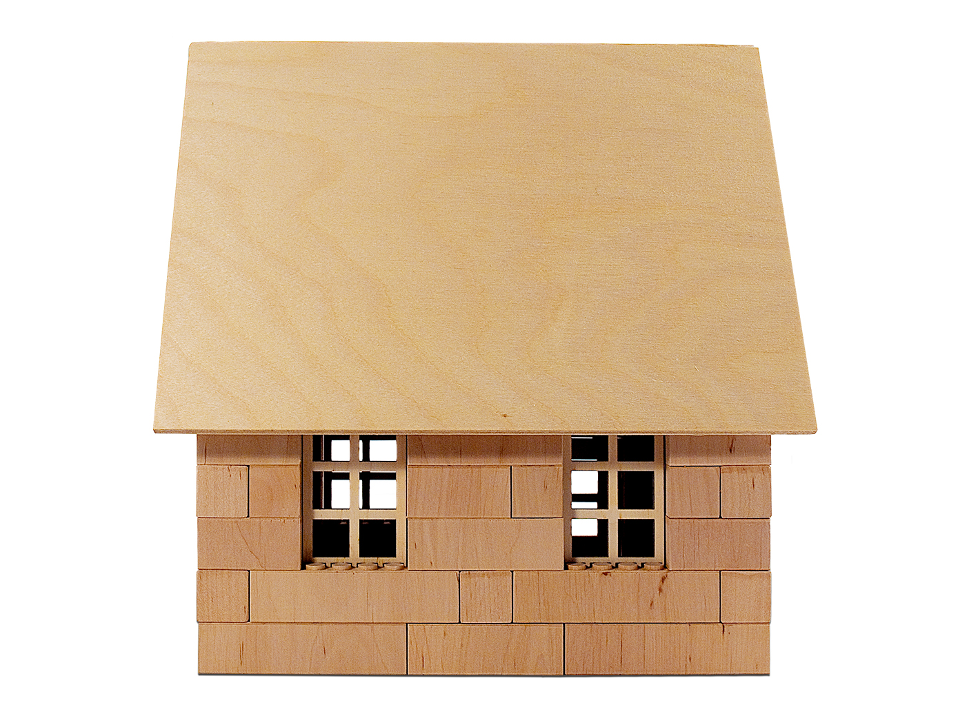 Holzbausteinsatz Gartenhaus