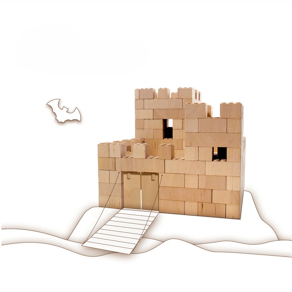 Holzbausteinsatz Burg Friedenstein