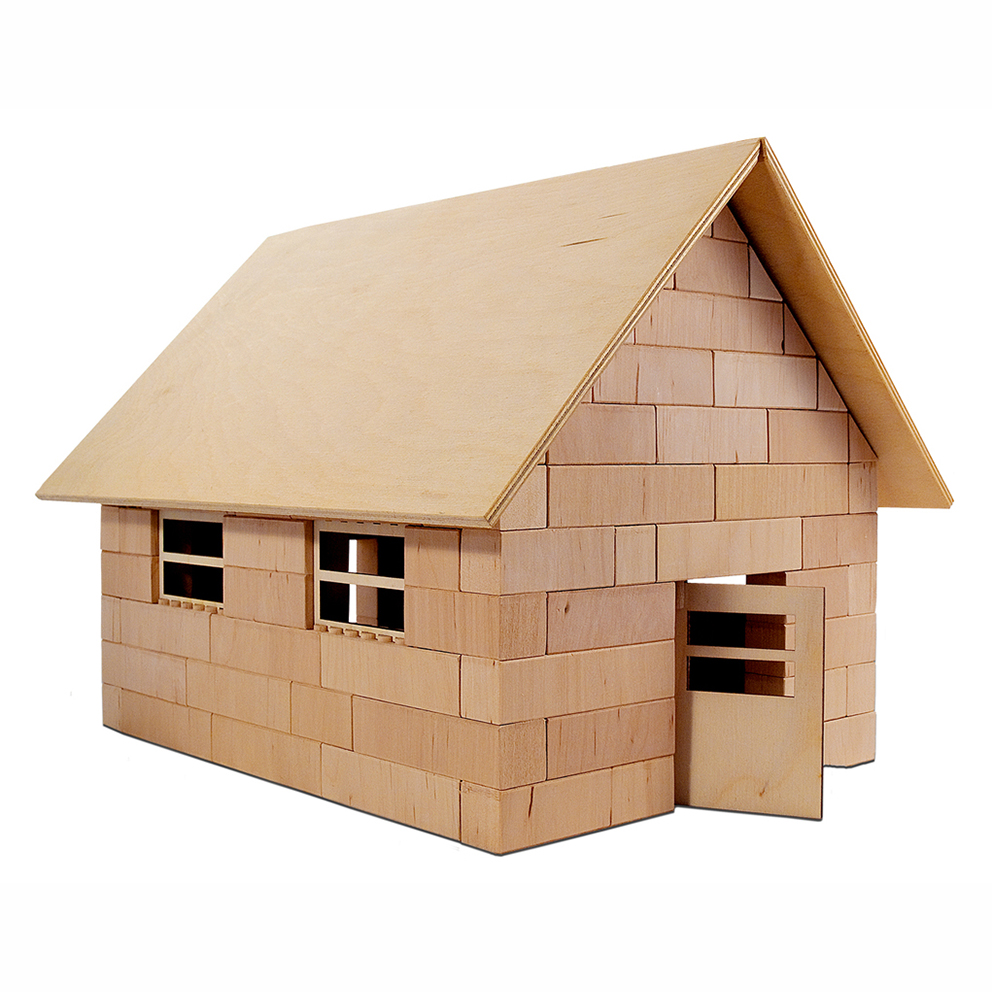 Holzbausteinsatz Feldscheune