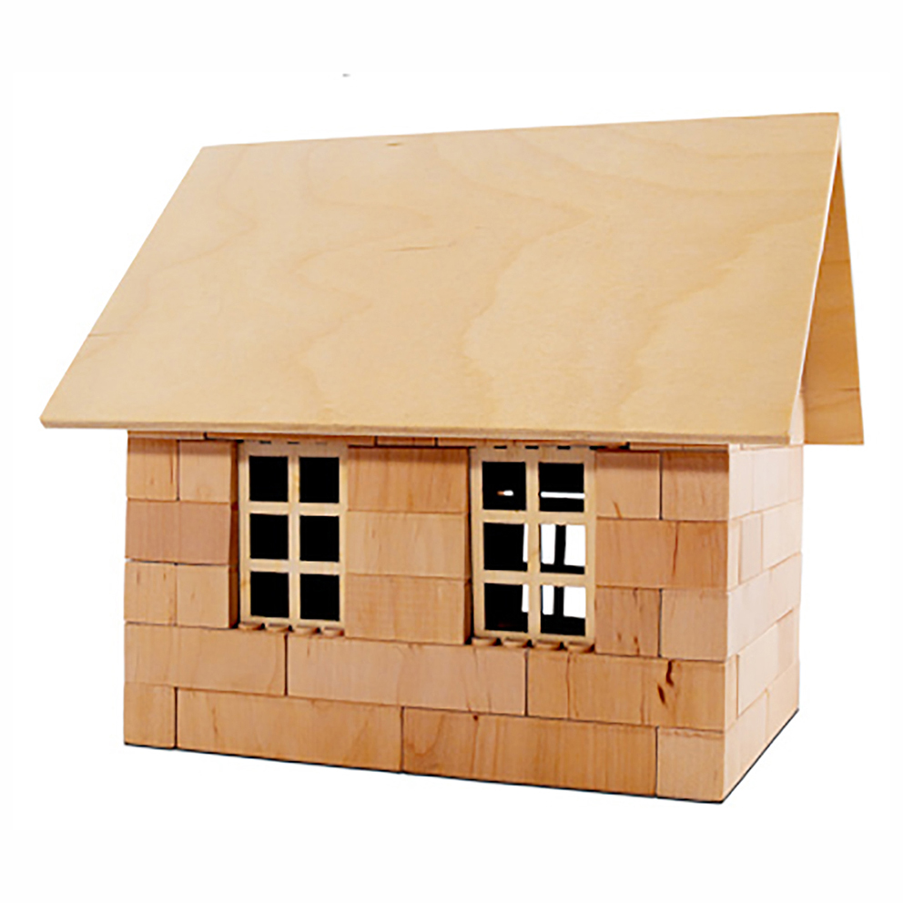 Holzbausteinsatz Schuppen