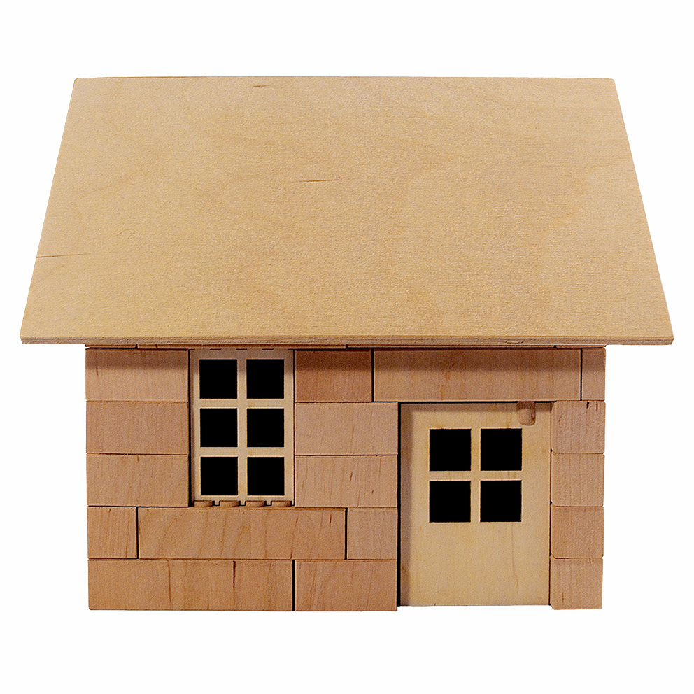 Holzbausteinsatz Garage