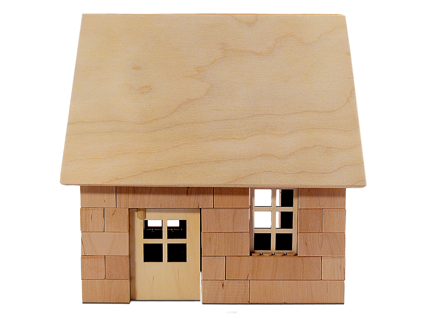 Holzbausteinsatz Gartenhaus