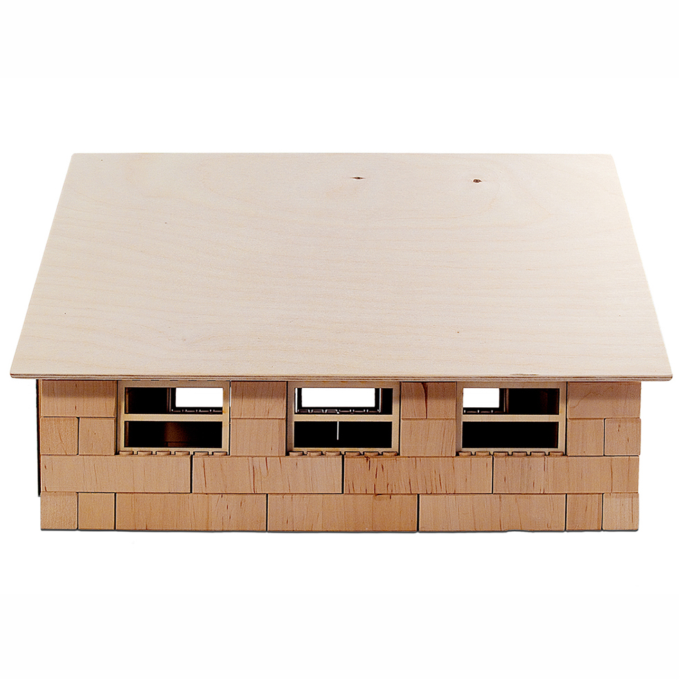 Holzbausteinsatz Rinderstall