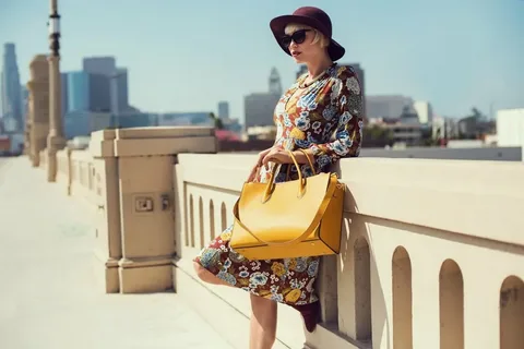 Stylish Yellow Handbag