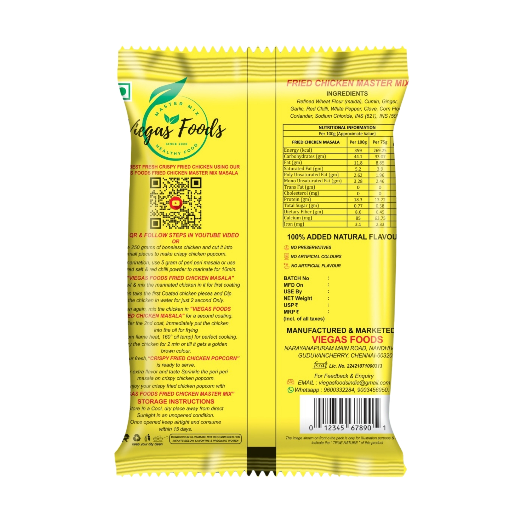 FRIED CHICKEN MASTER MIX   VIEGAS FOODS