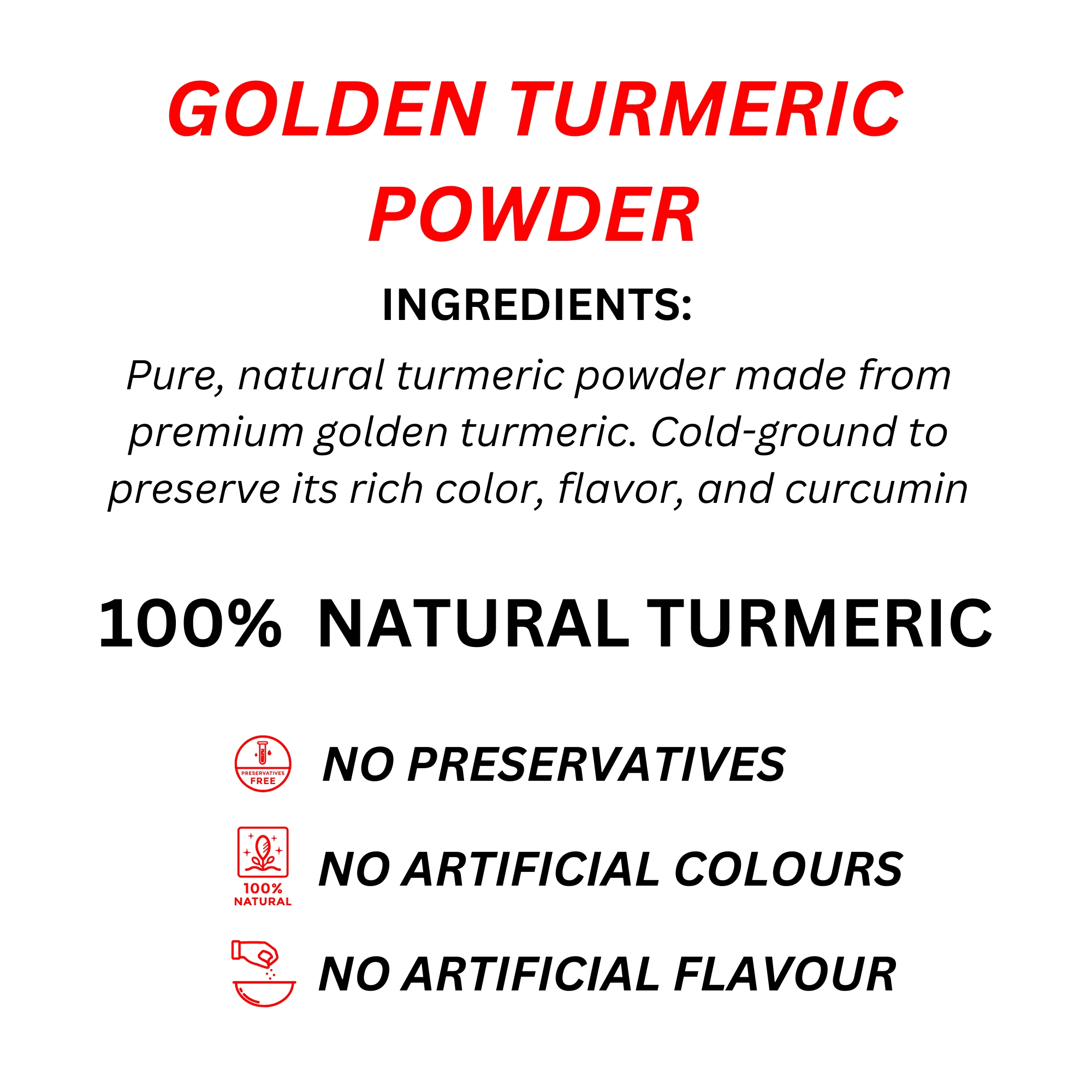 GOLDEN TURMERIC POWDER   VIEGAS FOODS
