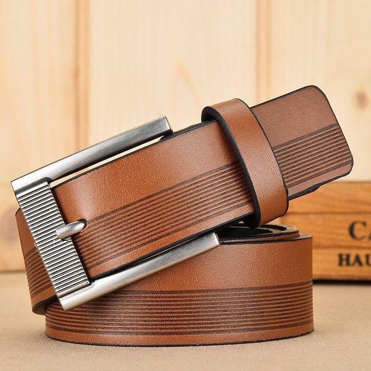 Men's Brown Leather Belt