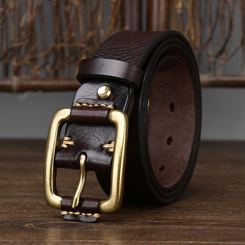 Classic Brown Leather Belt