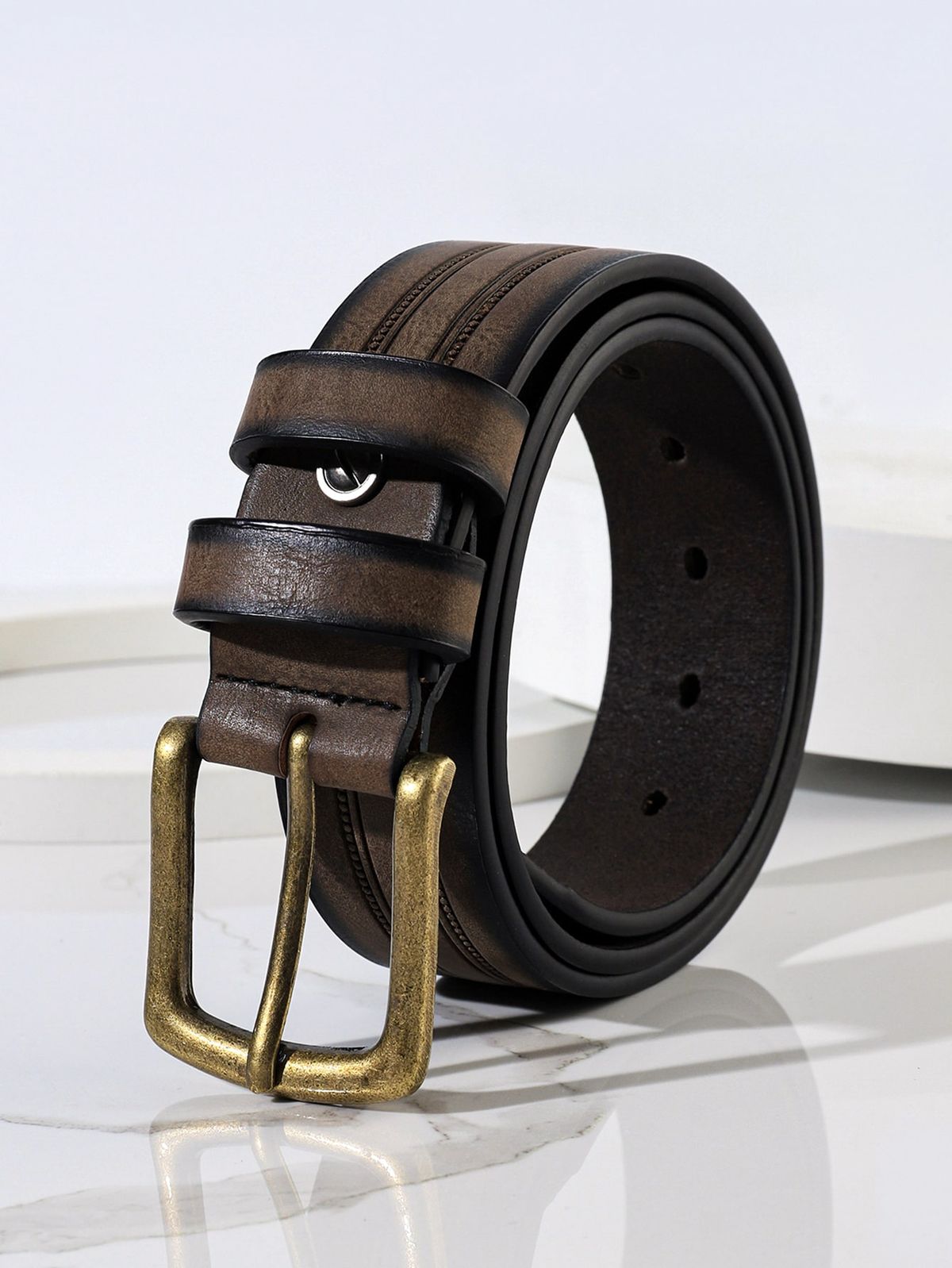 Classic Brown Leather Belt