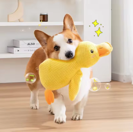 Plush Duck Dog Toy