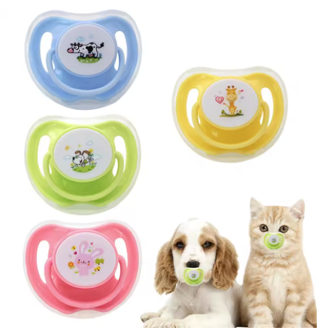 Colorful Animal-Themed Pacifiers
