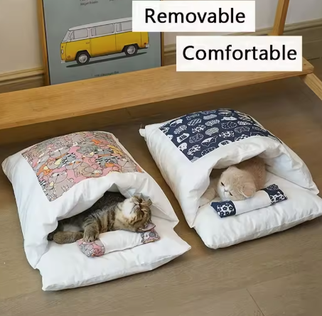 Cozy Cat Sleeping Bag Bed