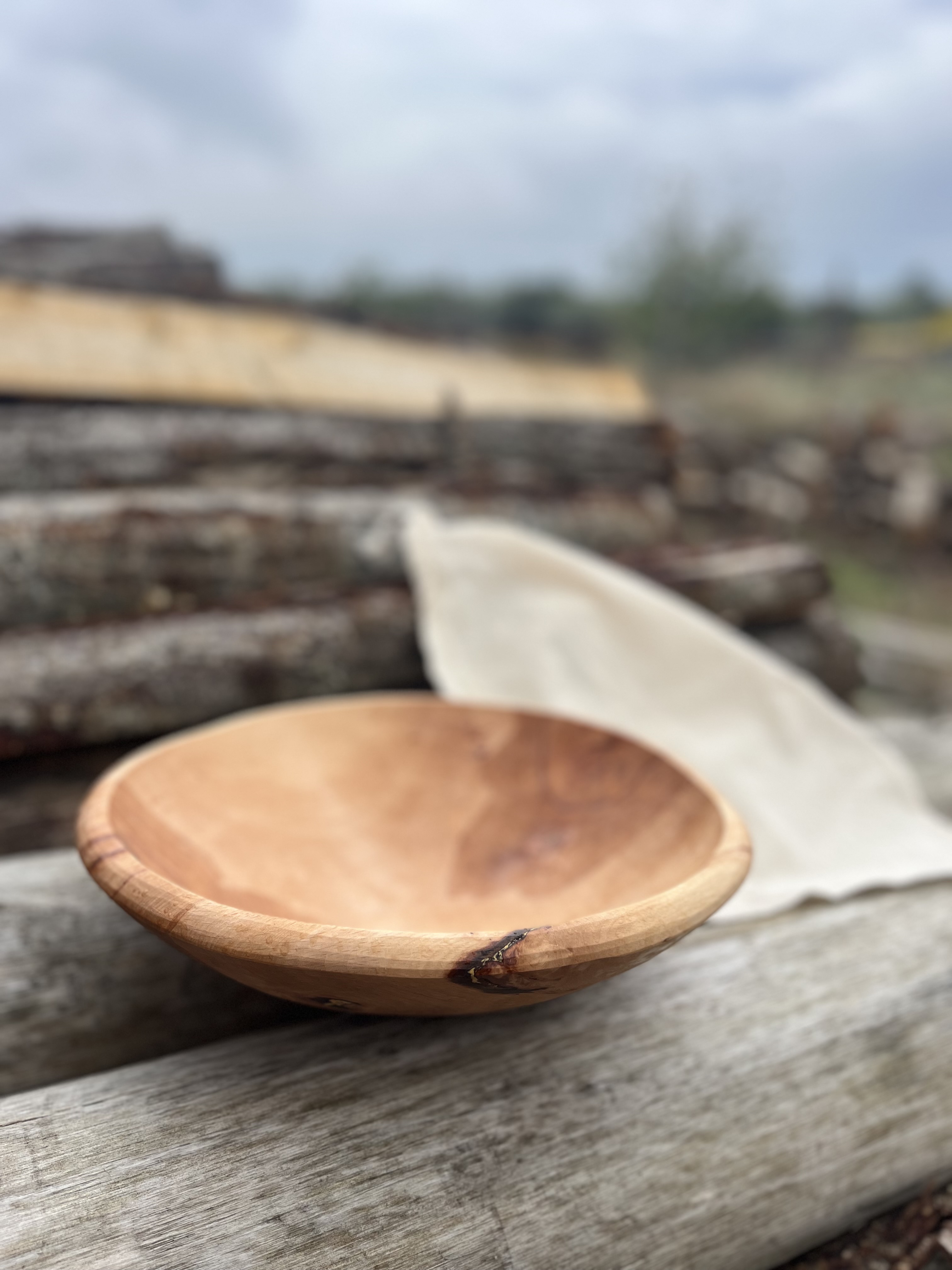 Ξύλινο μπολ Φ34 βαθύ