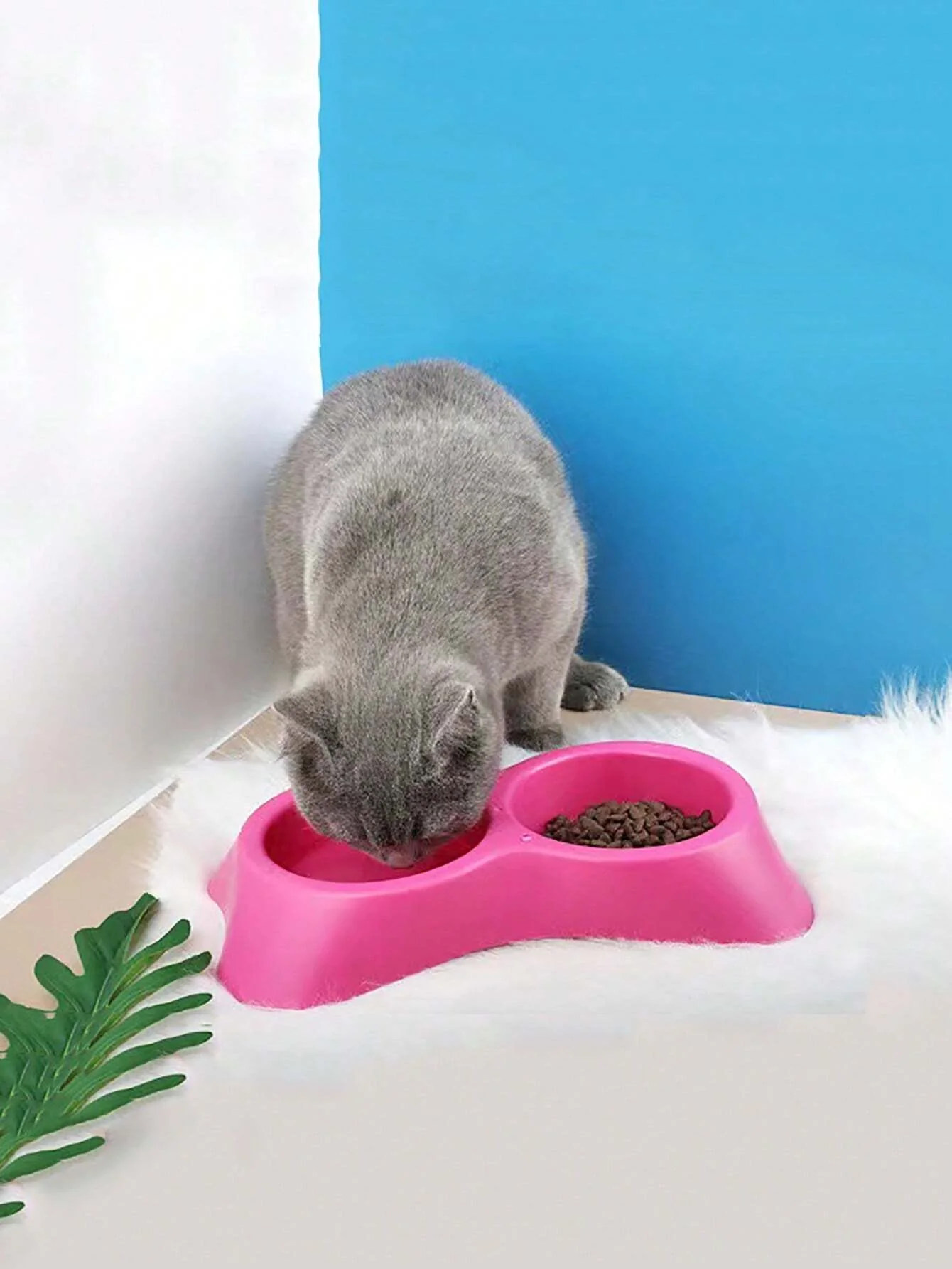 Double Cat Bowl Feeder