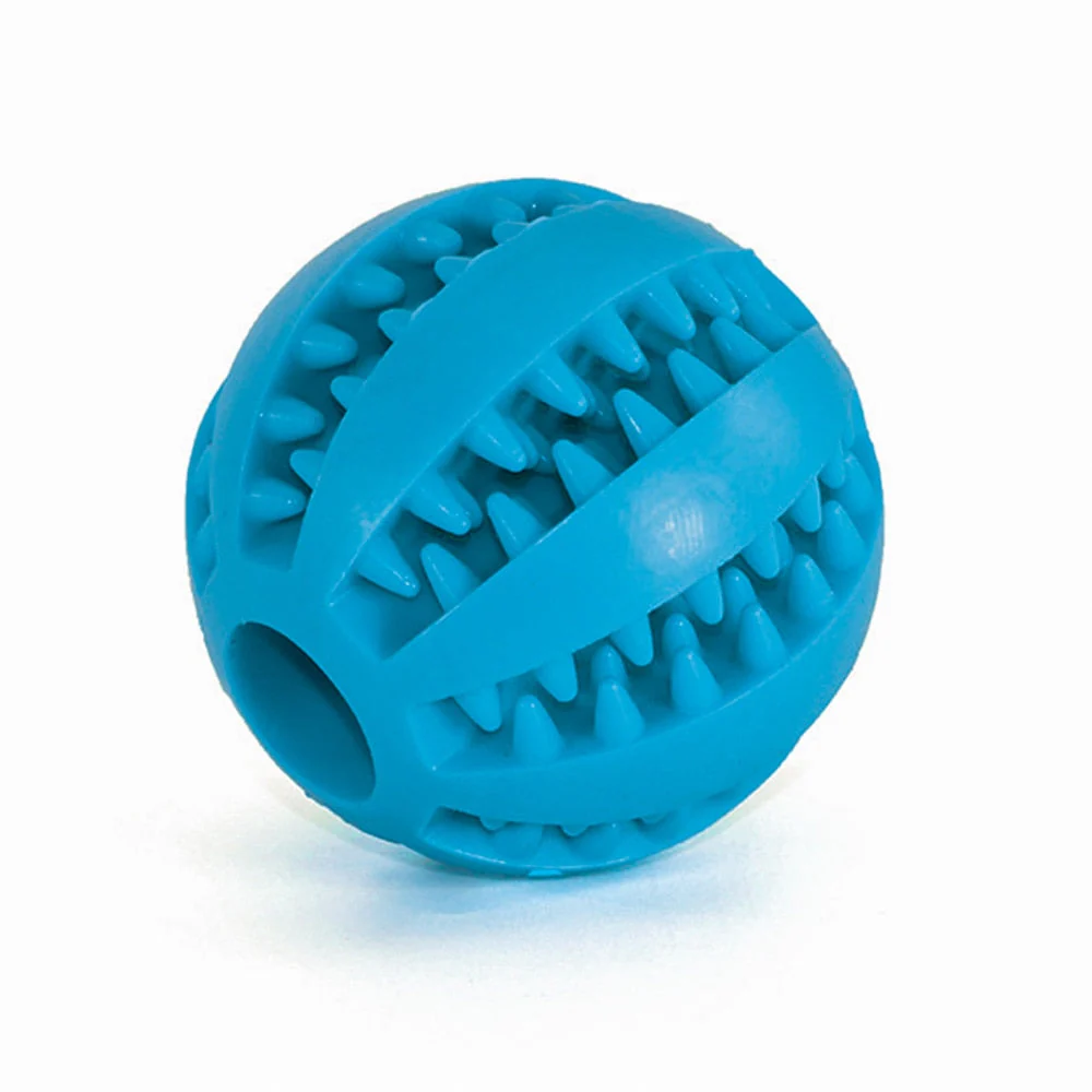 Blue Rubber Chew Ball