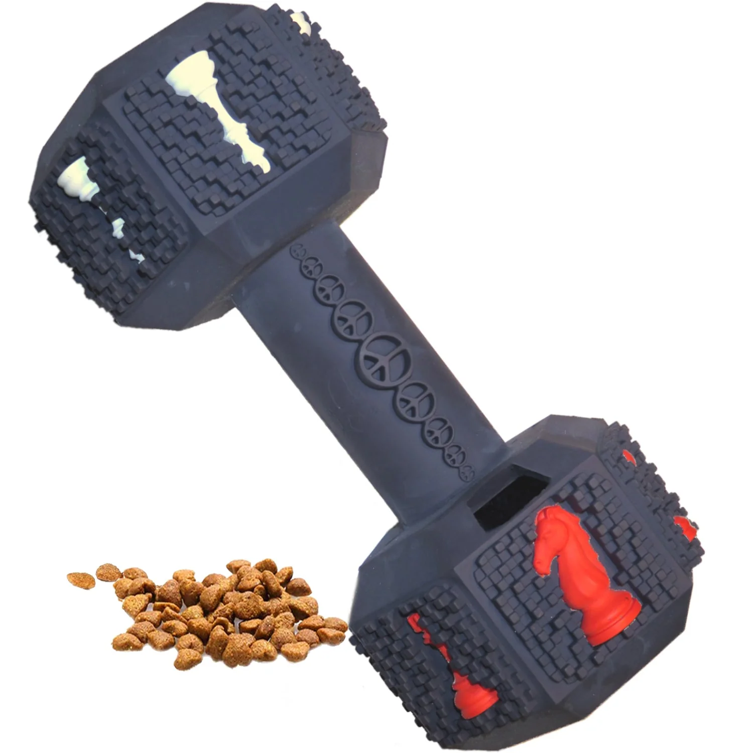 Durable Dog Chew Dumbbell Toy