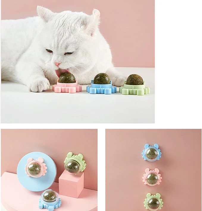 Catnip Ball Licker Toy