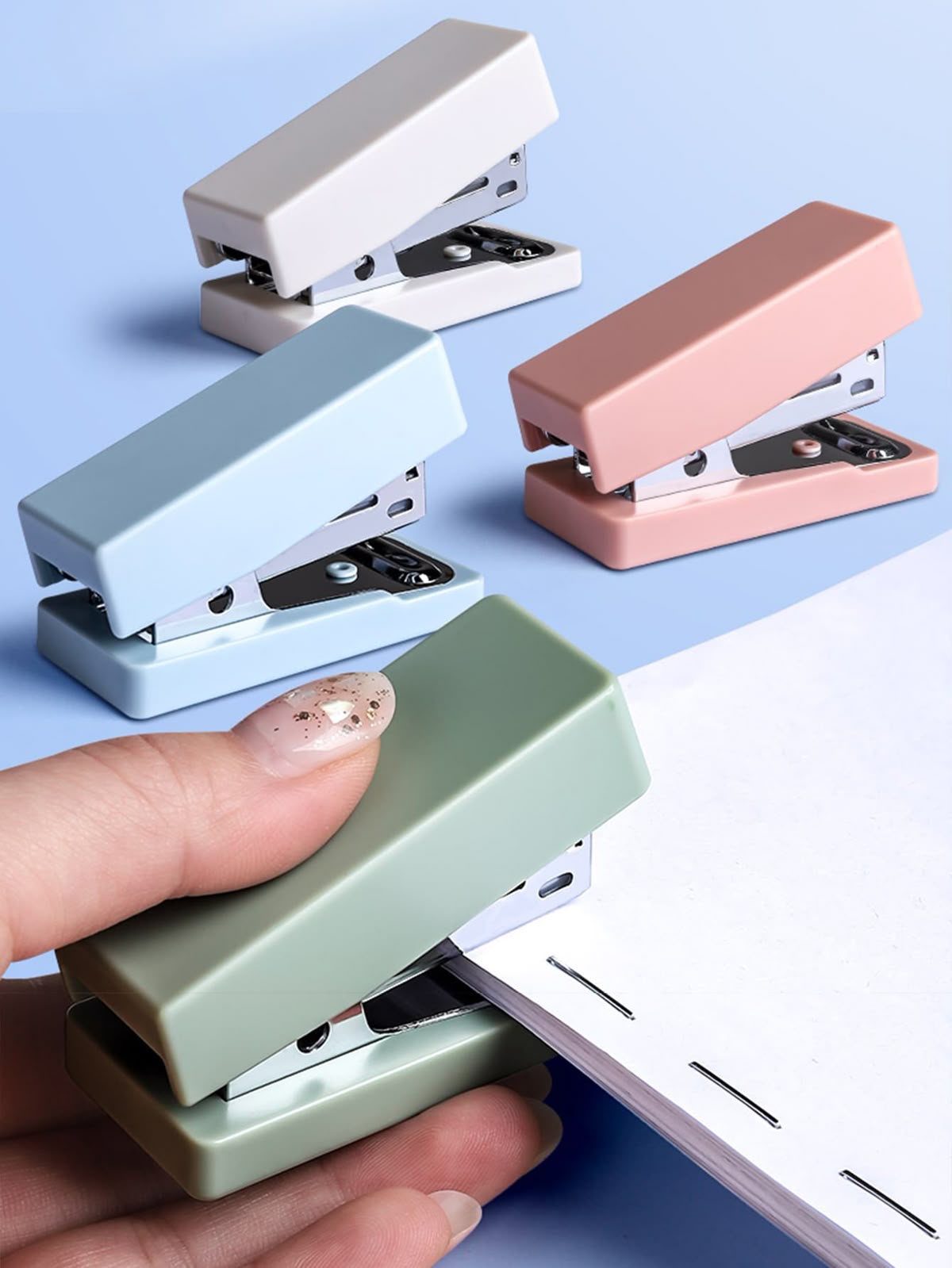 Mini Pastel Stapler Set