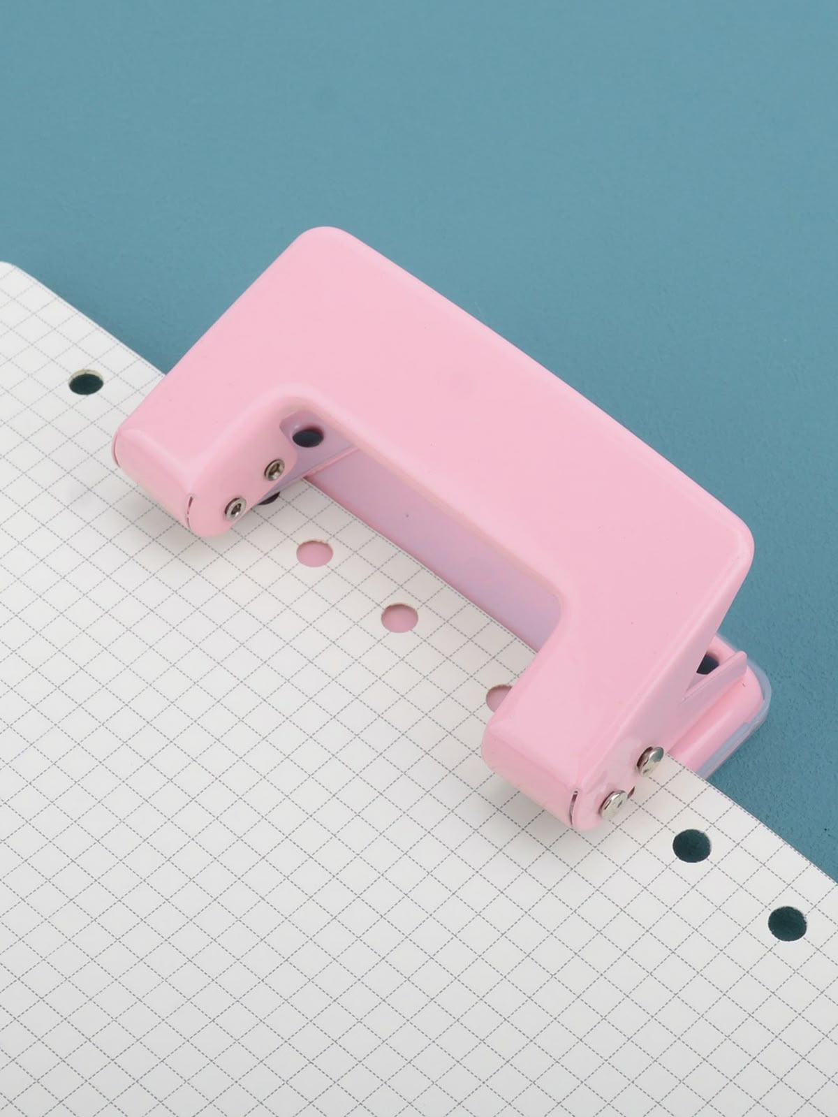 Pink Paper Hole Punch