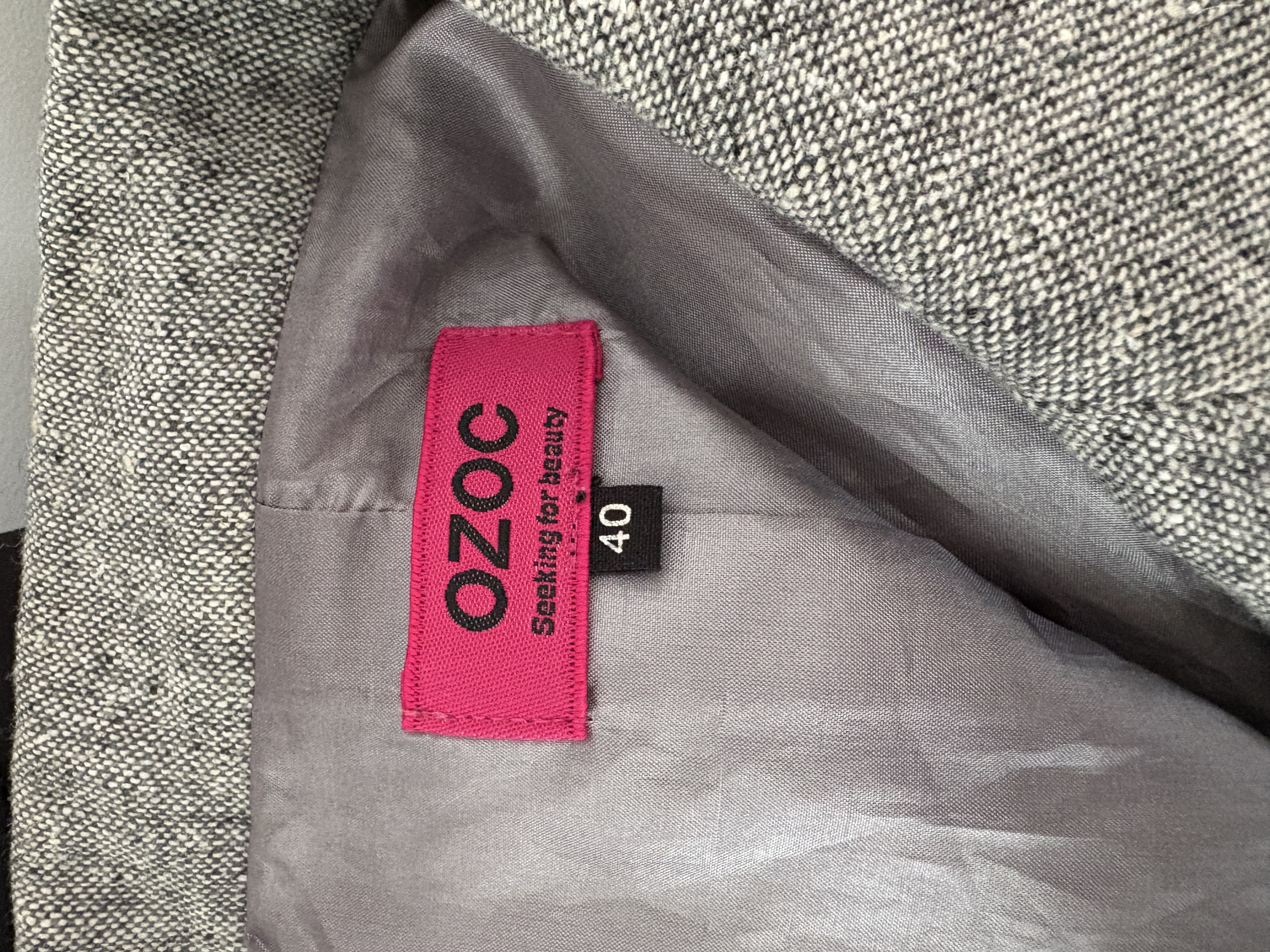 Gray Wool Blazer from OZOC