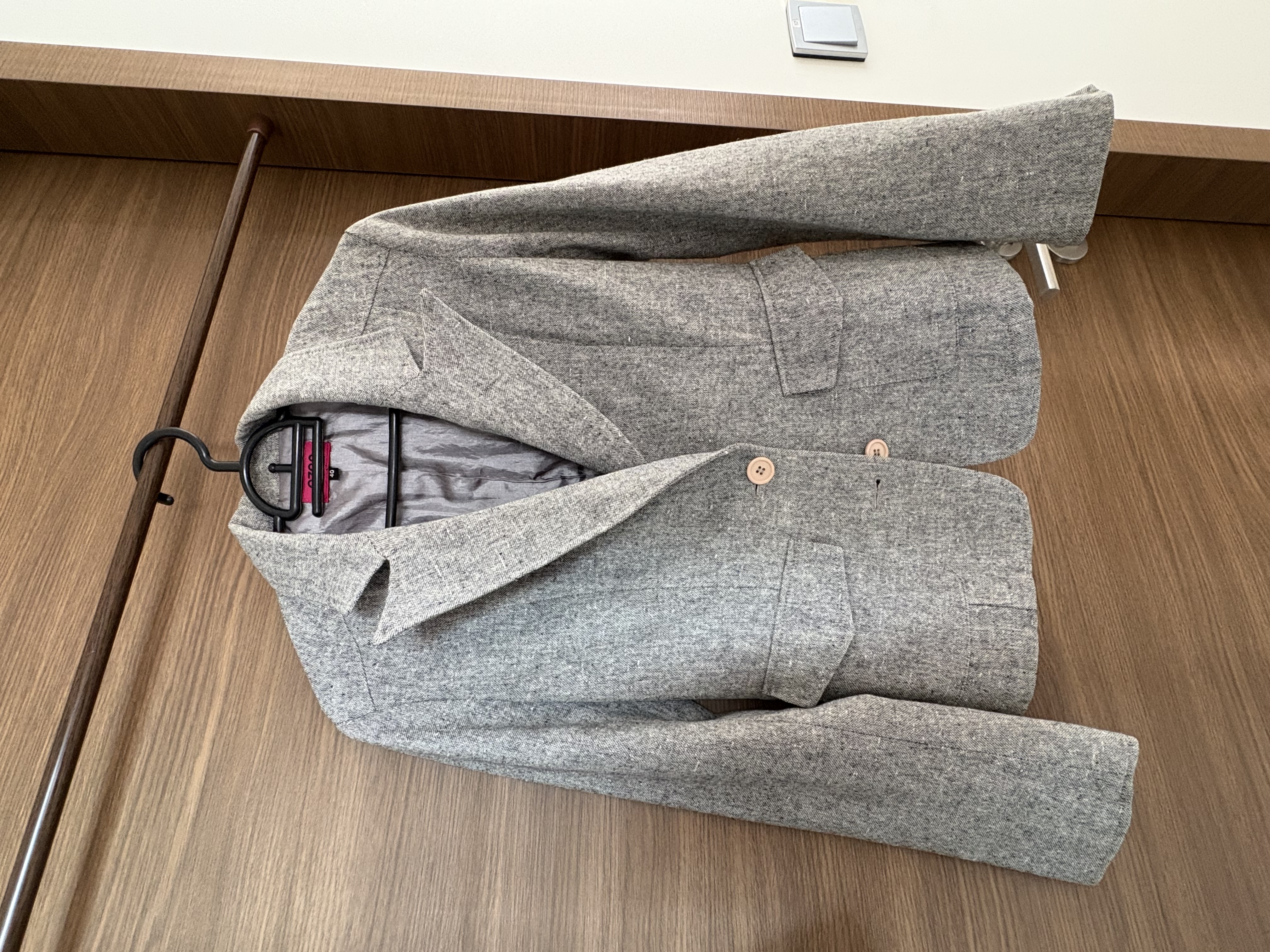 Gray Wool Blazer from OZOC