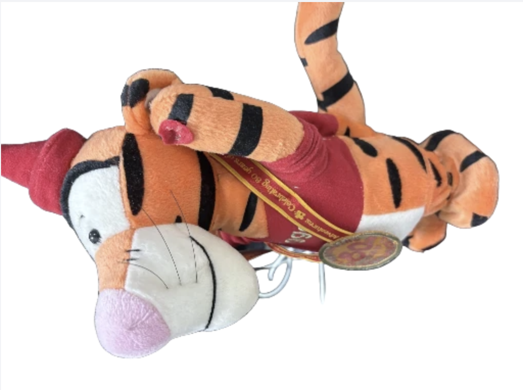 Tigger Plush Toy 80th Anniversary (Vintage Toy)