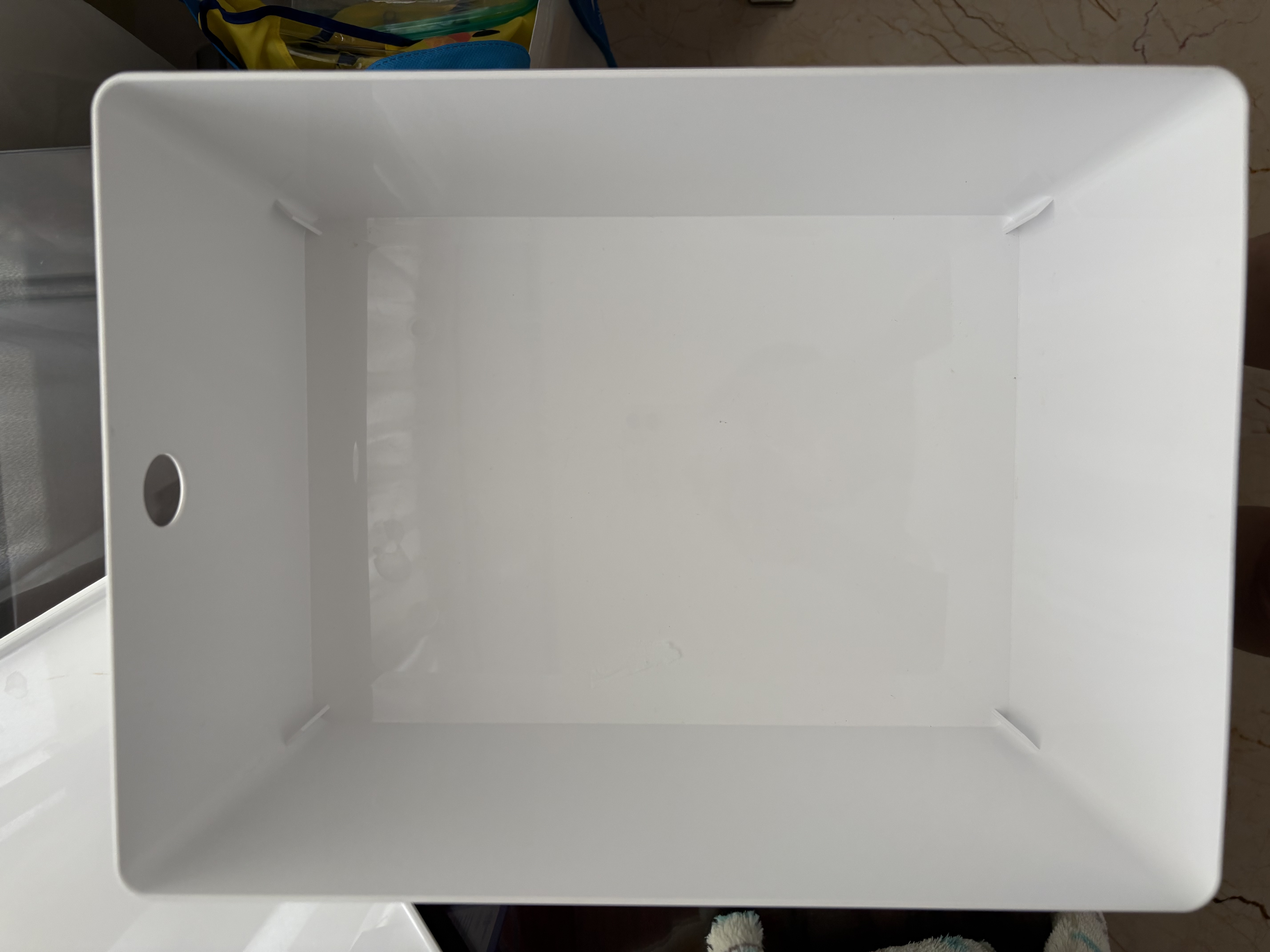 White Plastic Storage Box