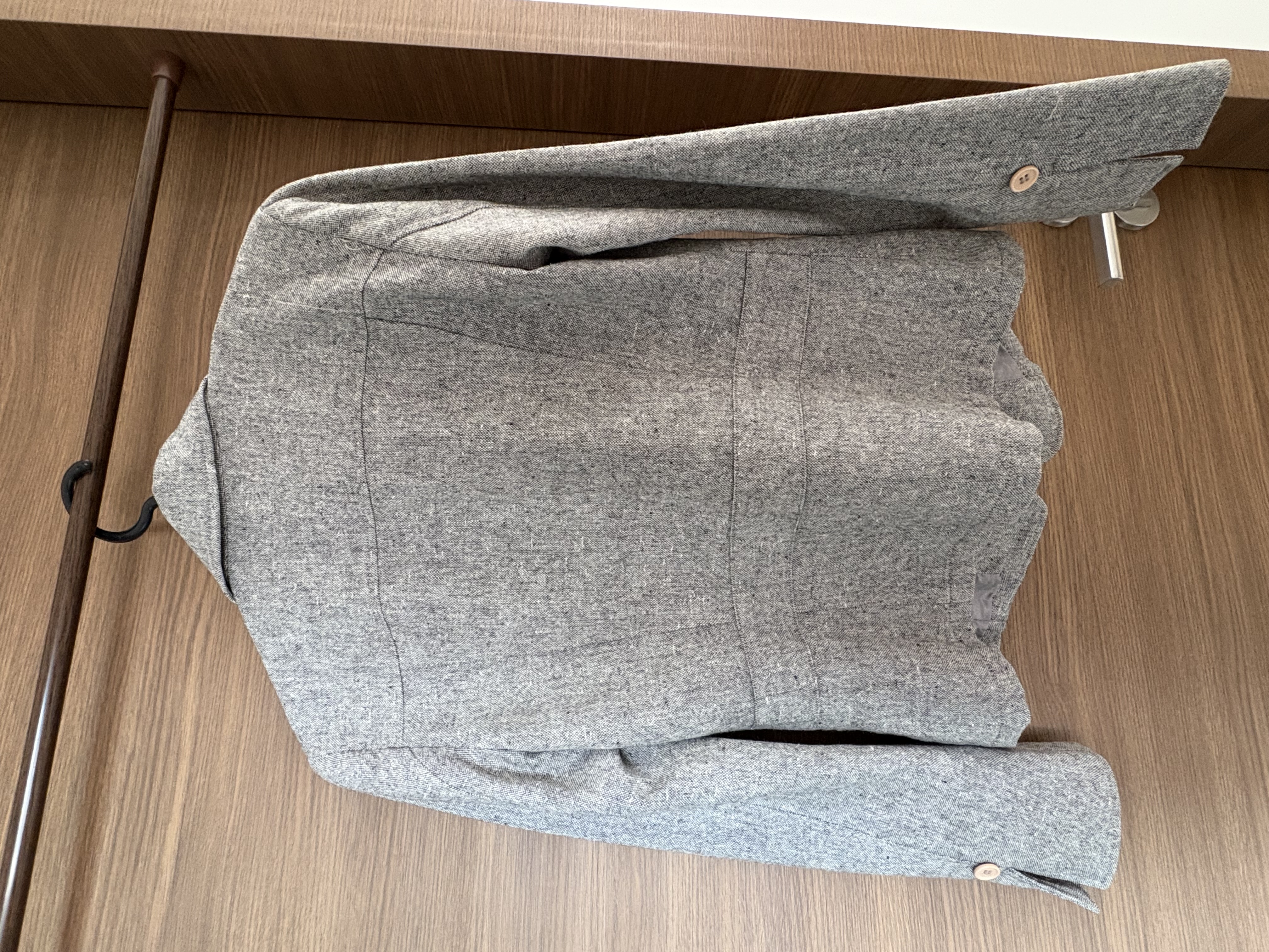Gray Wool Blazer from OZOC
