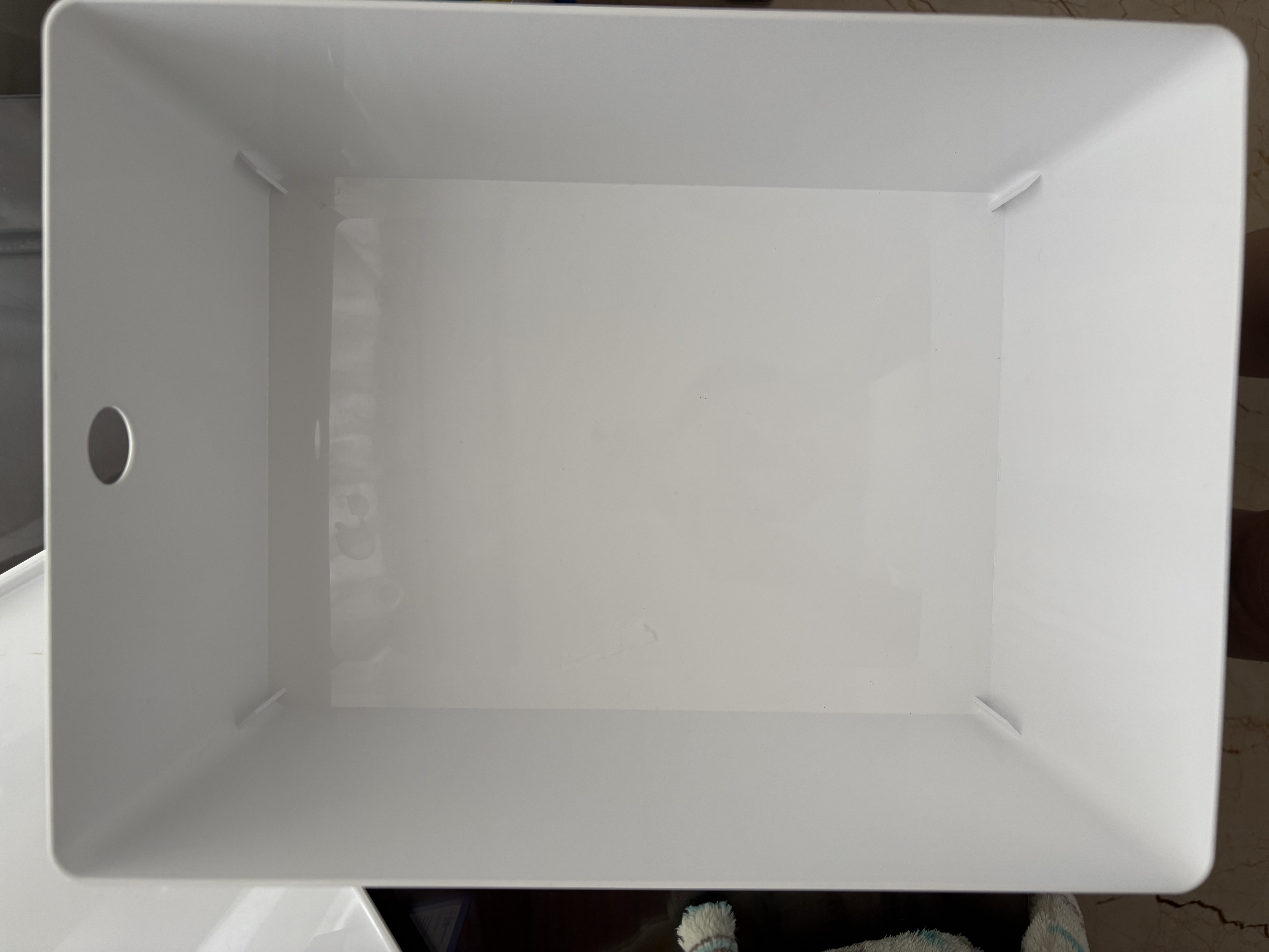 White Plastic Storage Box